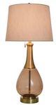 StyleCraft Brass Cocoa Glass Table Lamp-1