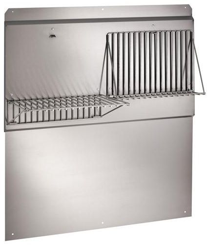 Zephyr 30" Stainless Steel Backsplash with Shelves-0