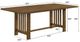 Crown Mark Glendale Brown Dining Table-2