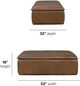 Flexsteel® Crawford Medium Brown Storage Ottoman-2