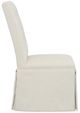 Fairfield® Customizable Entree Dining Straight Tall Back Skirted Side Chair with Tobacco Legs and Buttons-2