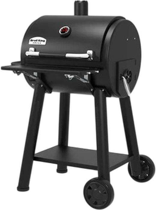 Broil King® Regal™ 400 26" Black Freestanding Charcoal Grill-3
