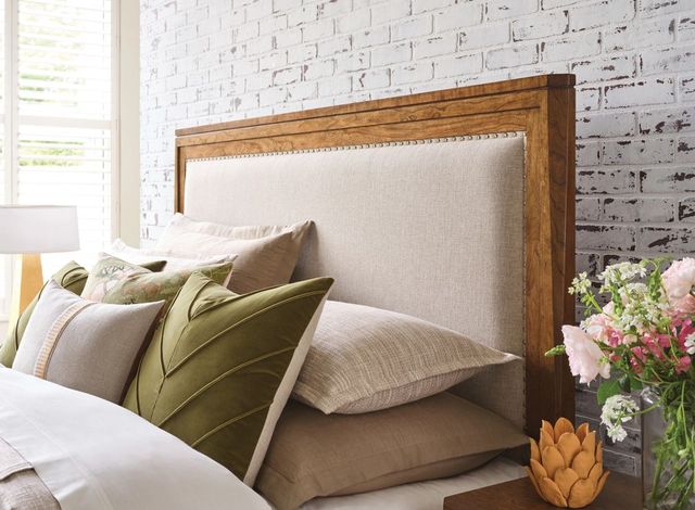 Kincaid® Aspire Affinity Beige/Brown King Upholstered Panel Bed-1