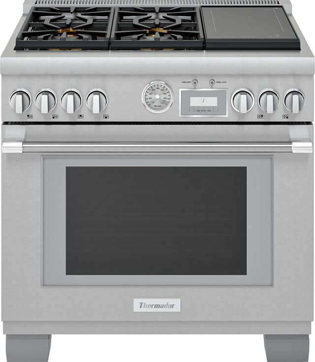 Thermador® Pro Grand® 36" Stainless Steel Pro Style Dual Fuel Range-1