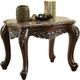 ACME Furniture Latisha Brown Top End Table with Antique Oak Base-0