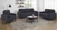 Coaster® Bowen II 3-Piece Steel Gray Upholstered Sofa Set-1
