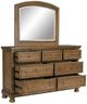 Signature Design by Ashley® Feddinger Medium Brown Dresser and Mirror-2