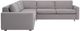 EQ3 Customizable Reva 3-Piece Right-Arm Facing Sleeper Sofa Sectional with Storage Loveseat and Narrow Arm-3