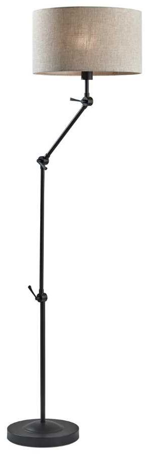 Adesso® Willard Dark Bronze Joint Floor Lamp-0