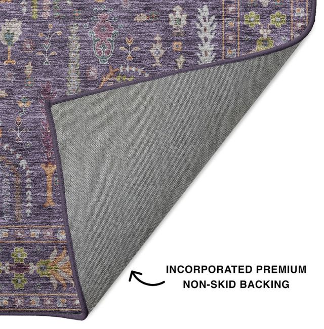 Dalyn™ Rug Company Hatay HY5 Eggplant 5'x8' Area Rug-2