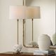 Uttermost® Caronia Ivory Buffet Lamp with Antique Brass Accent-1