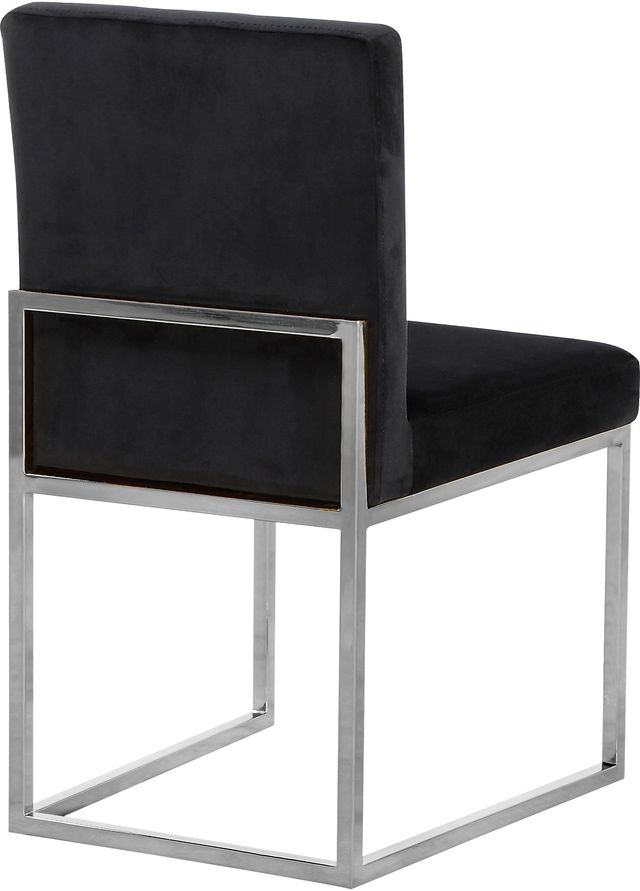 Meridian Furniture Giselle Black/Chrome Velvet Dining Chair-2