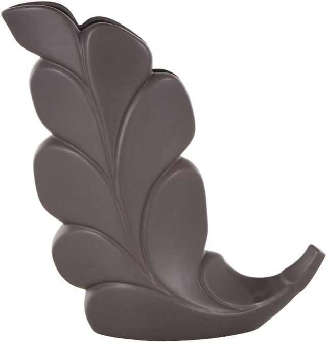 Deco Marche Black Leaf Slanted Vase-0