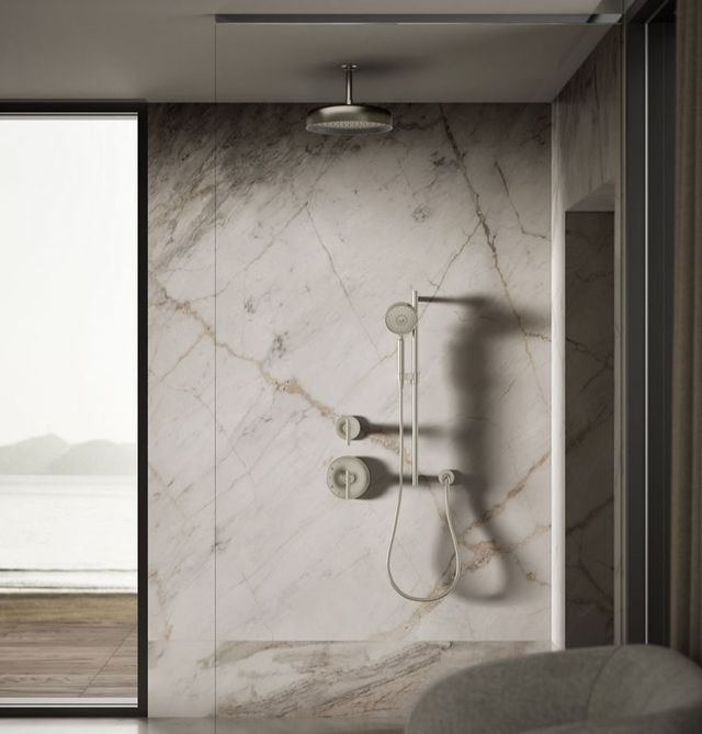 KOHLER® Statement® Vibrant Brushed Nickel 1.75 GPM Round 12" Single-Function Rainhead-1