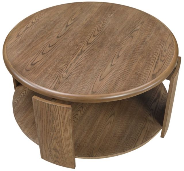 Homelegance® Ellis Brown Cocktail Table with Swivel Top-3