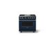 Viking® 5 Series 36" Slate Blue Pro Style Dual Fuel (NG) Range with Brushed Brass Trim-0