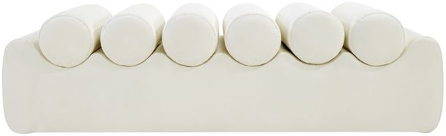 Meridian Furniture Rumble Cream Leather Bench-1