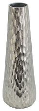 A & B Home Silver Diamond Pattern Flower Vase-1