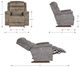 La-Z-Boy® Redwood Chocolate Leather Power Rocking Recliner with Headrest-2