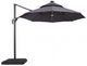 Furniture of America® Nuti Gray Aluminum/Fabric Outdoor Patio Umbrella and Base-1