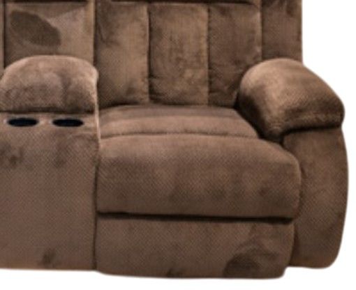 Signature Design by Ashley® Free Wake Chocolate Power Reclining Loveseat-1