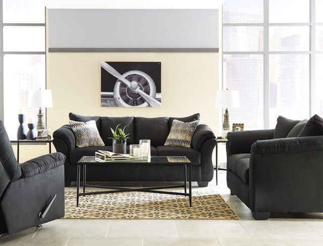 Signature Design by Ashley® Darcy Black Sofa-3