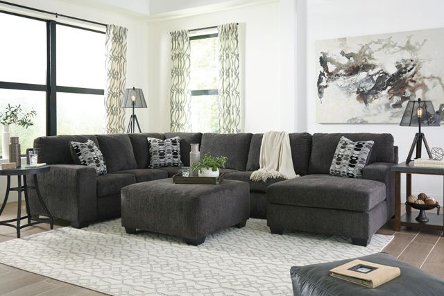 Signature Design by Ashley® Ballinasloe Smoke Oversized Accent Ottoman-2