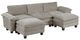 Homelegance® Dublin 5-Piece Dark Pewter Modular Sectional with Ottoman-0