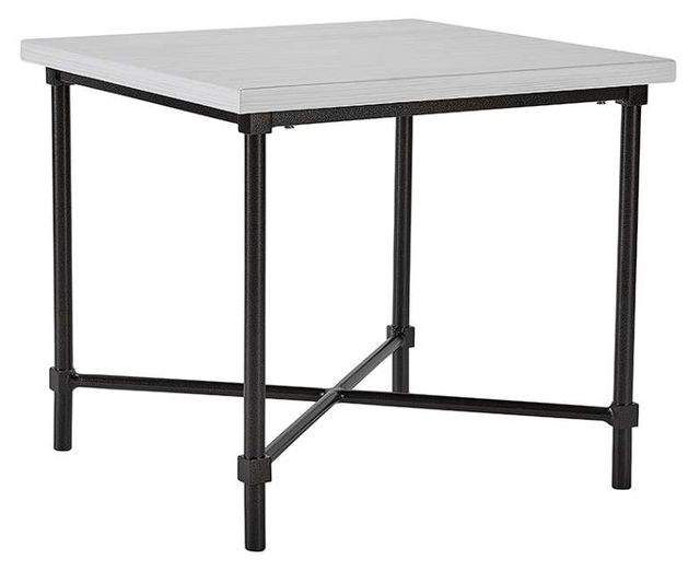 Lane Venture® Langham Light Gray Square End Table-0