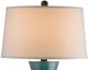 Currey & Company Upbeat Off-White/Teal Table Lamp-1