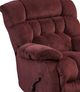 American Wholesale Furniture Daly Cranberry Manual Swivel Recliner-1