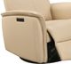 Leather Italia™ Cambria Inman Cream Power Swivel Glider Recliner-1