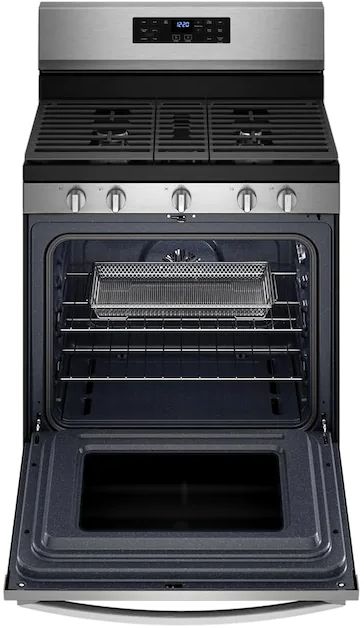 Whirlpool® 30" Fingerprint Resistant Stainless Steel Freestanding Gas Range with 5-in-1 Air Fry Oven-4