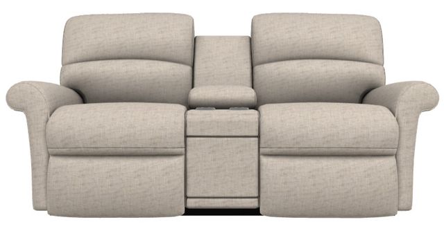 La-Z-Boy® Robin Taupe Power Reclining Loveseat with Console, Headrest, and Lumbar-1