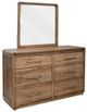 International Furniture Direct Mezquite Brown 6-Drawer Dresser-1