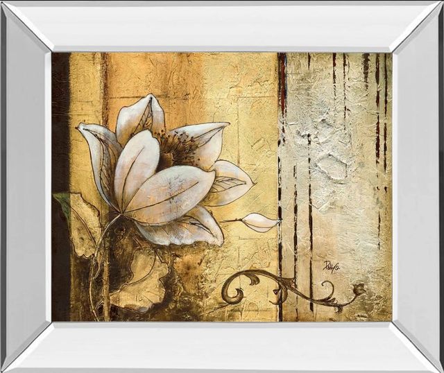 Classy Art Exotic on Gold II by Patty Q Mirror Framed Wall Art-0