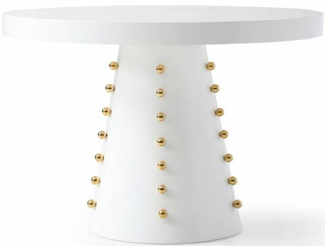 Meridian Furniture Scarpa White High Gloss Dining Table-0