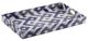 A & B Home Anthony Venetucci 2-Piece Blue/White Tray Set-1