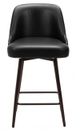 Zuo® Modern Keppel Black Swivel Counter Stool-2