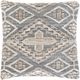 Surya Nobility Taupe 22"x22" Toss Pillow with Down Insert-0