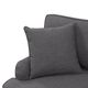 Elements International Abby Heirloom Charcoal Loveseat with Pillows-4