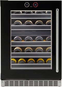 Silhouette® Reserve 24” Black Wine Cooler
