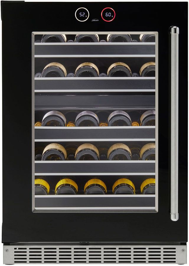 Silhouette® Reserve 24” Black Wine Cooler-0