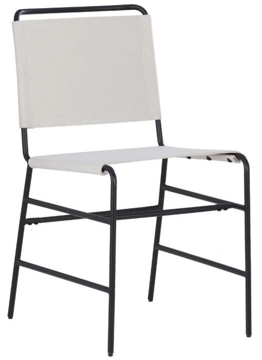 Powell® Wade Black/Cream Dining Chair-0