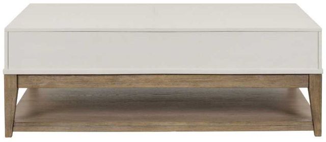 Liberty Furniture Berkley Square Linen Cocktail Table with Khaki Base-4