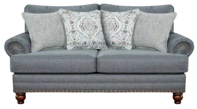 Fusion Furniture Bates Charcoal Gray Loveseat-0