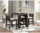 Mazin Furniture Daye 3 Piece Brown Cherry Counter Height Set-4