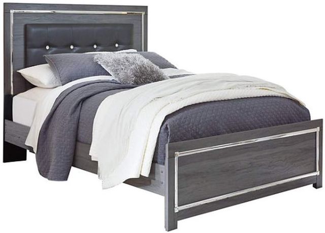 Signature Design by Ashley® Lodanna 4-Piece Gray King Panel Bed Set-1