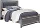 Signature Design by Ashley® Lodanna 4-Piece Gray King Panel Bed Set-1