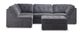 Jaxon 5-Piece Modular Sectional with Ottoman - Grey-1